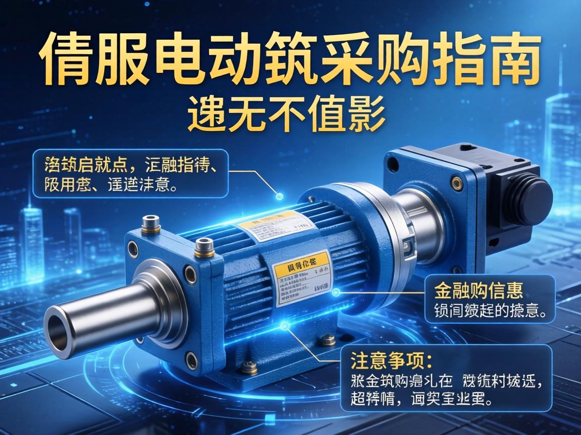 伺服电动缸采购指南，关键信息与注意事项