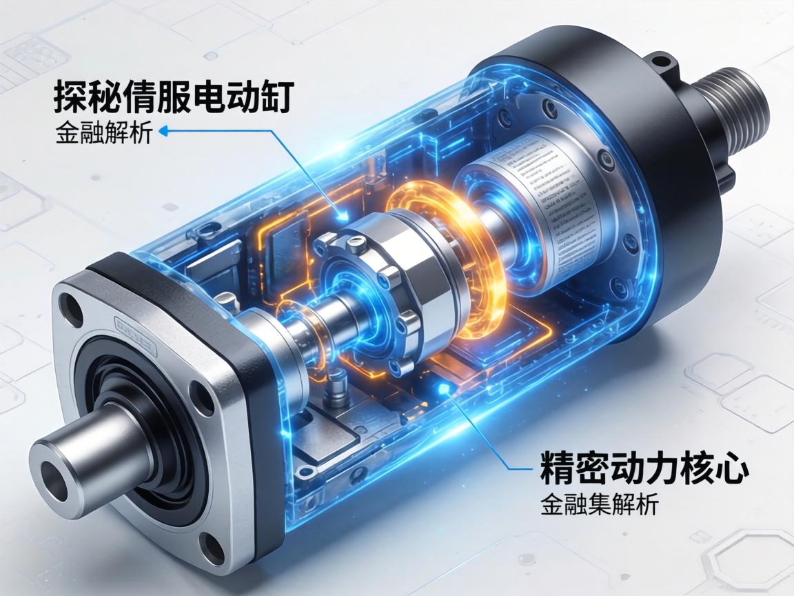 伺服电动缸的内部结构可视为一个高度集成的机电一体化系统，主要由以下核心部分构成，