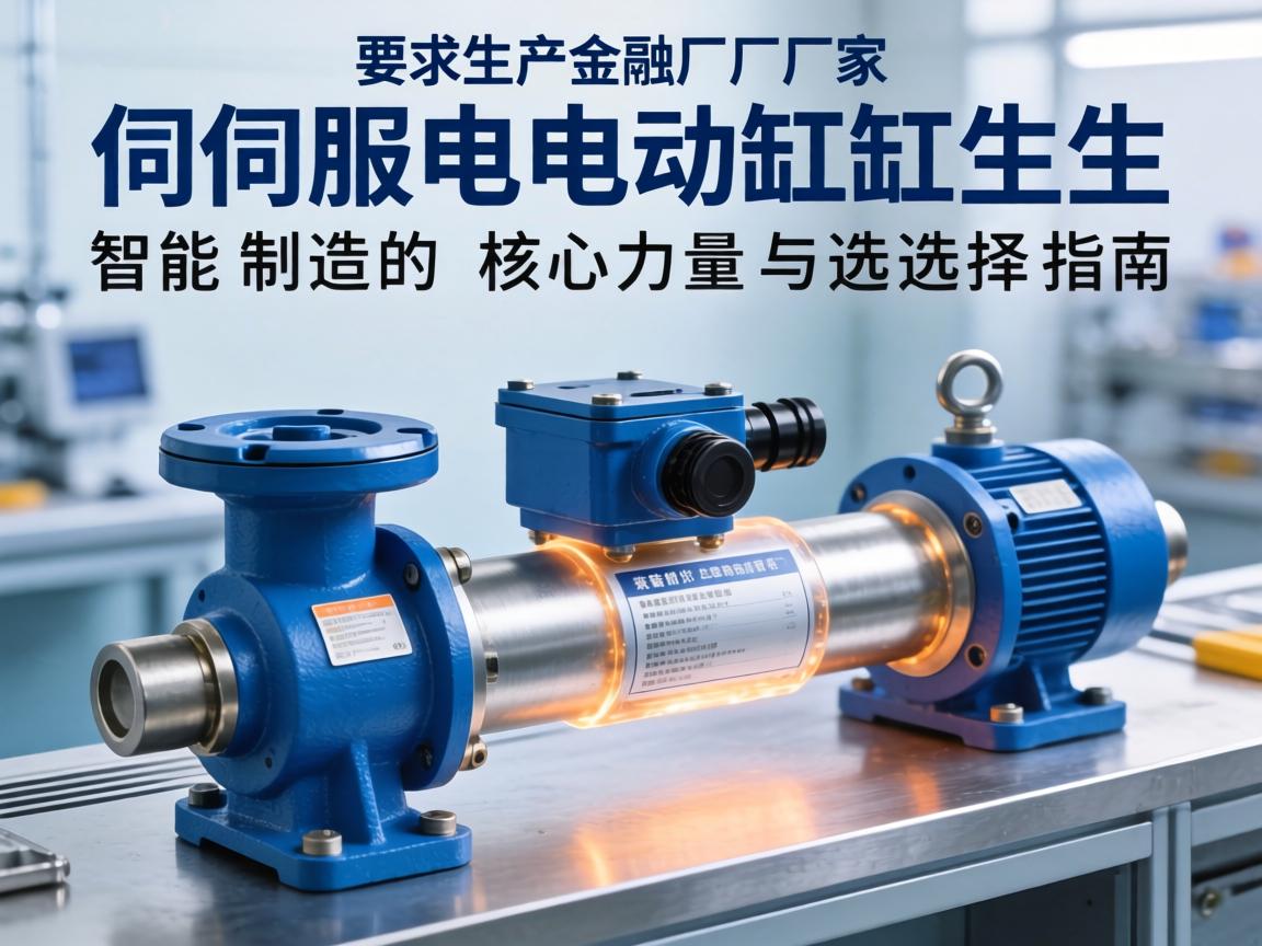 伺服电动缸生产厂家的行业角色