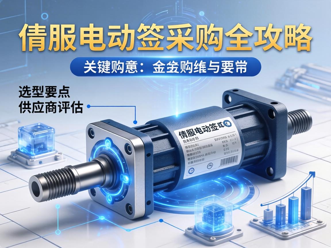 伺服电动缸采购全攻略，关键信息、选型要点与供应商评估