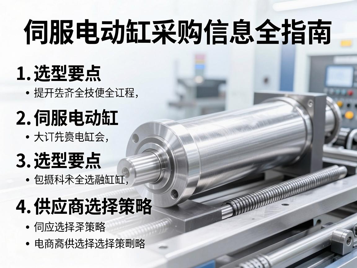 伺服电动缸采购信息全指南,选型要点与供应商选择策略 伺服电动缸采购信息全指南