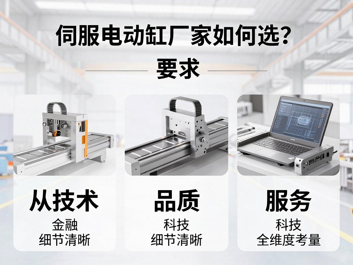 本文从技术实力、产品质量、定制能力、售后服务和性价比五个维度，系统解析伺服电动缸厂家的选择标准，帮助您在复杂的市场中找到真正值得信赖的合作伙伴。