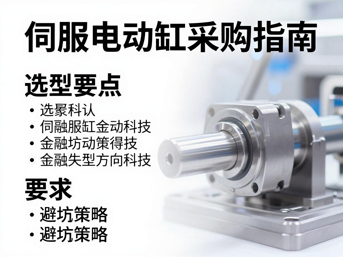 伺服电动缸采购指南,选型要点与避坑策略 伺服电动缸采购指南