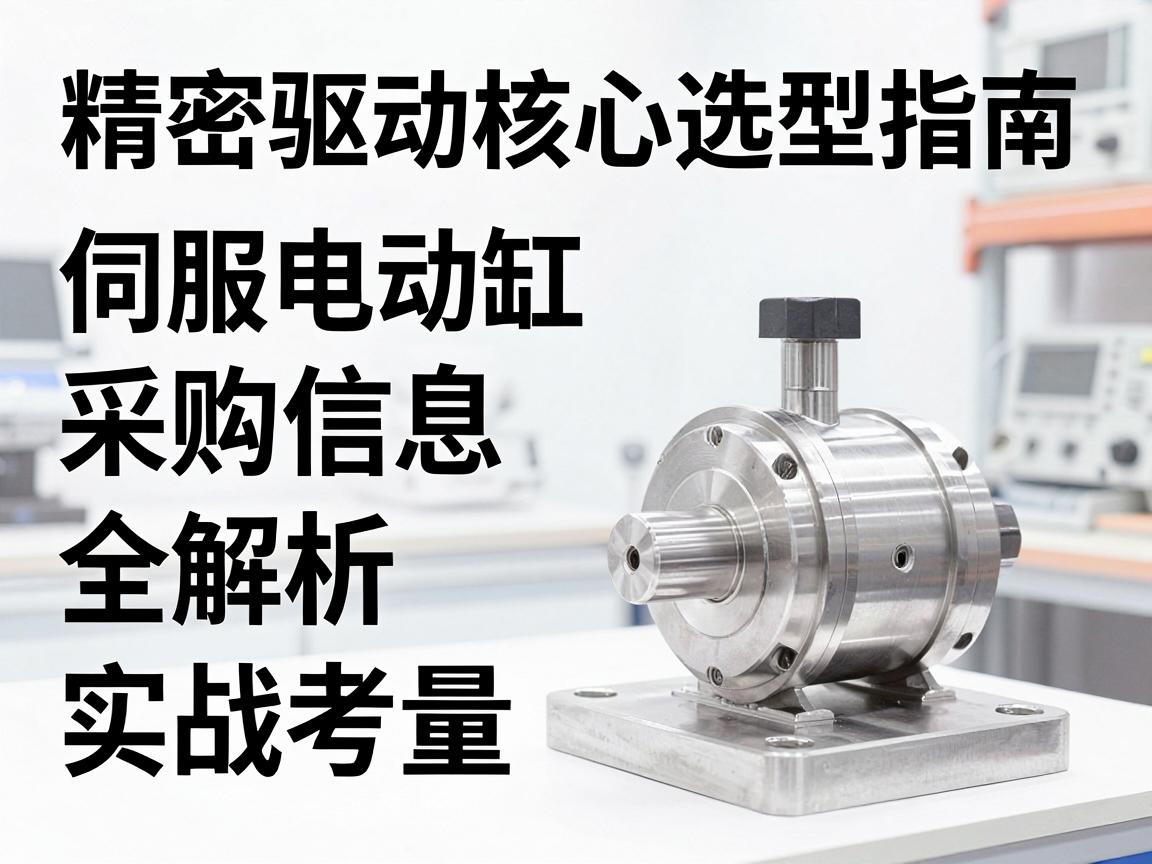伺服电动缸采购信息全解析与实战考量
