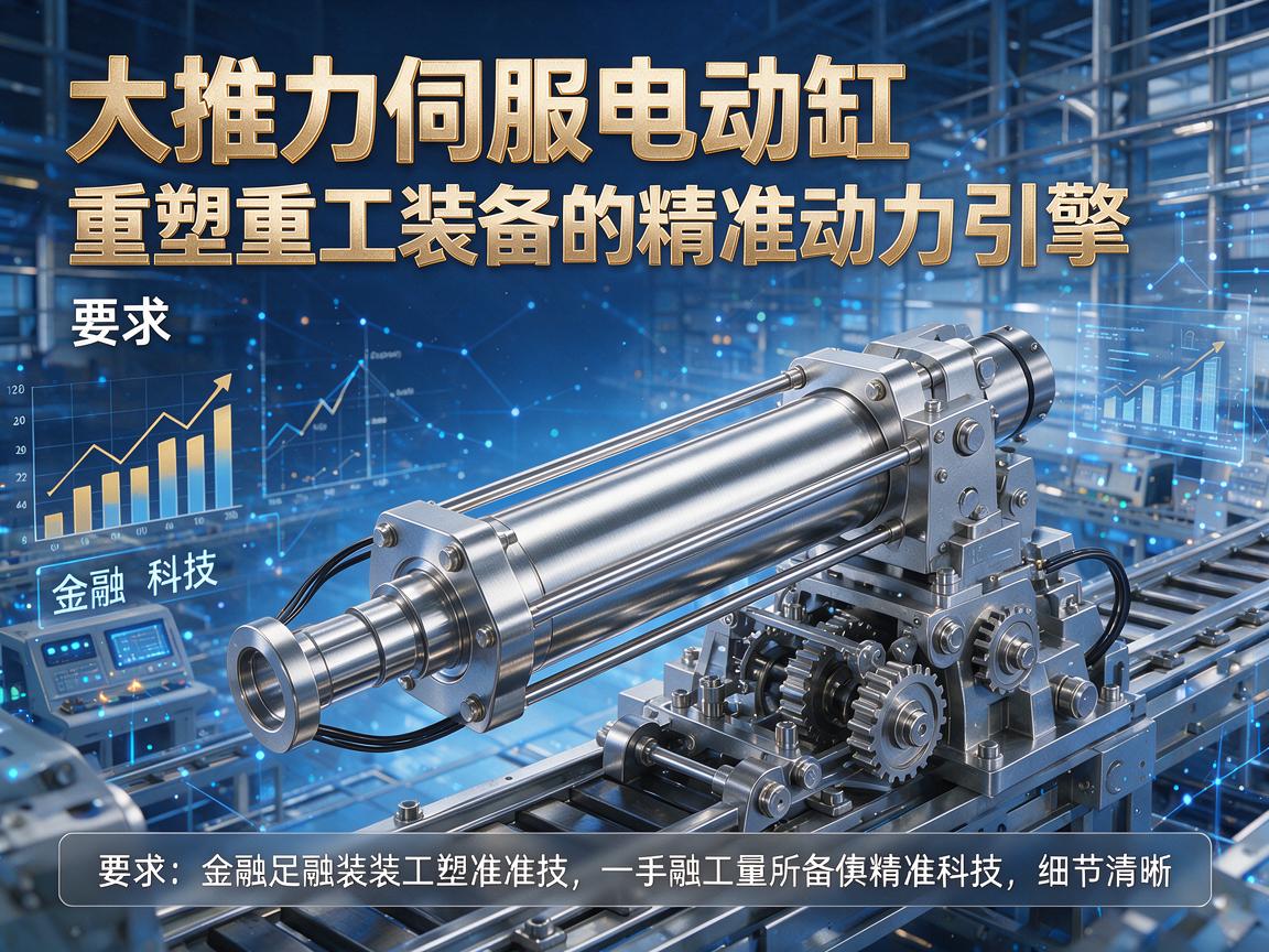 大推力伺服电动缸,重塑重工装备的精准动力引擎 重塑重工装备的精准动力引擎
