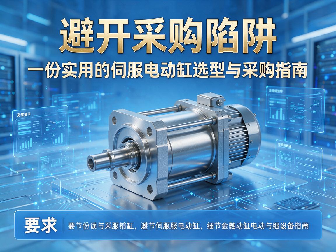 一份实用的伺服电动缸选型与采购指南