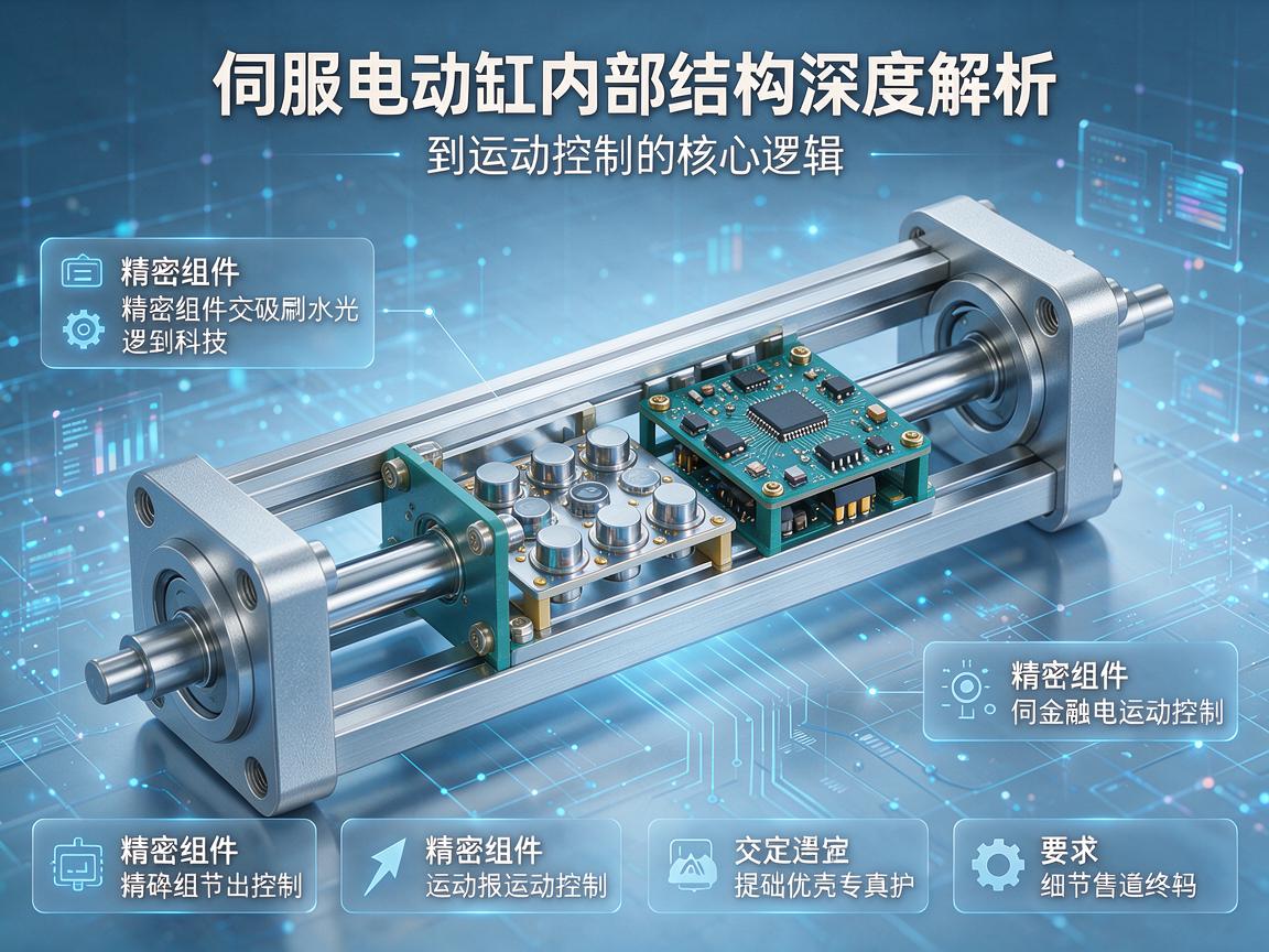 伺服电动缸内部结构深度解析,从精密组件到运动控制的核心逻辑 从精密组件到运动控制的核心逻辑