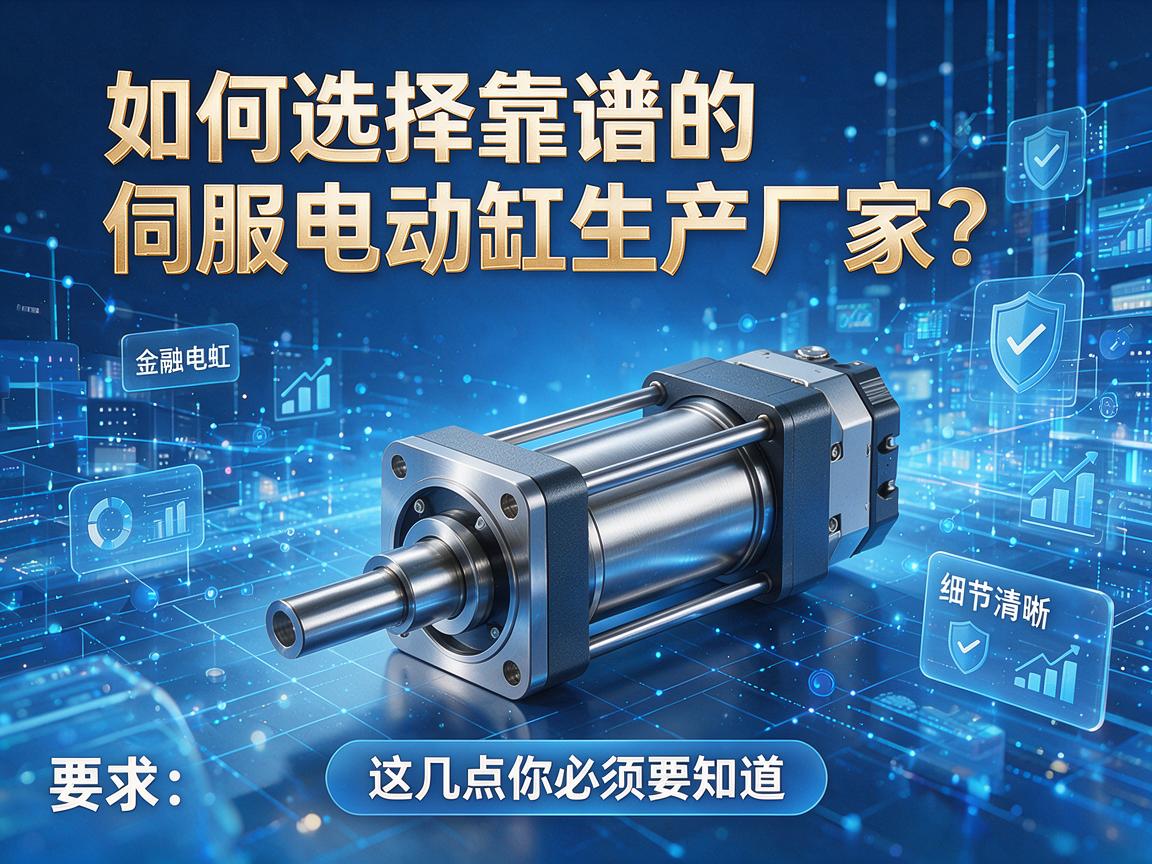 如何选择靠谱的伺服电动缸生产厂家